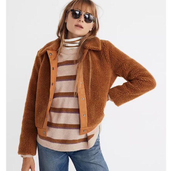 Madewell Sherpa Portland Jacket - Picture 1 of 5